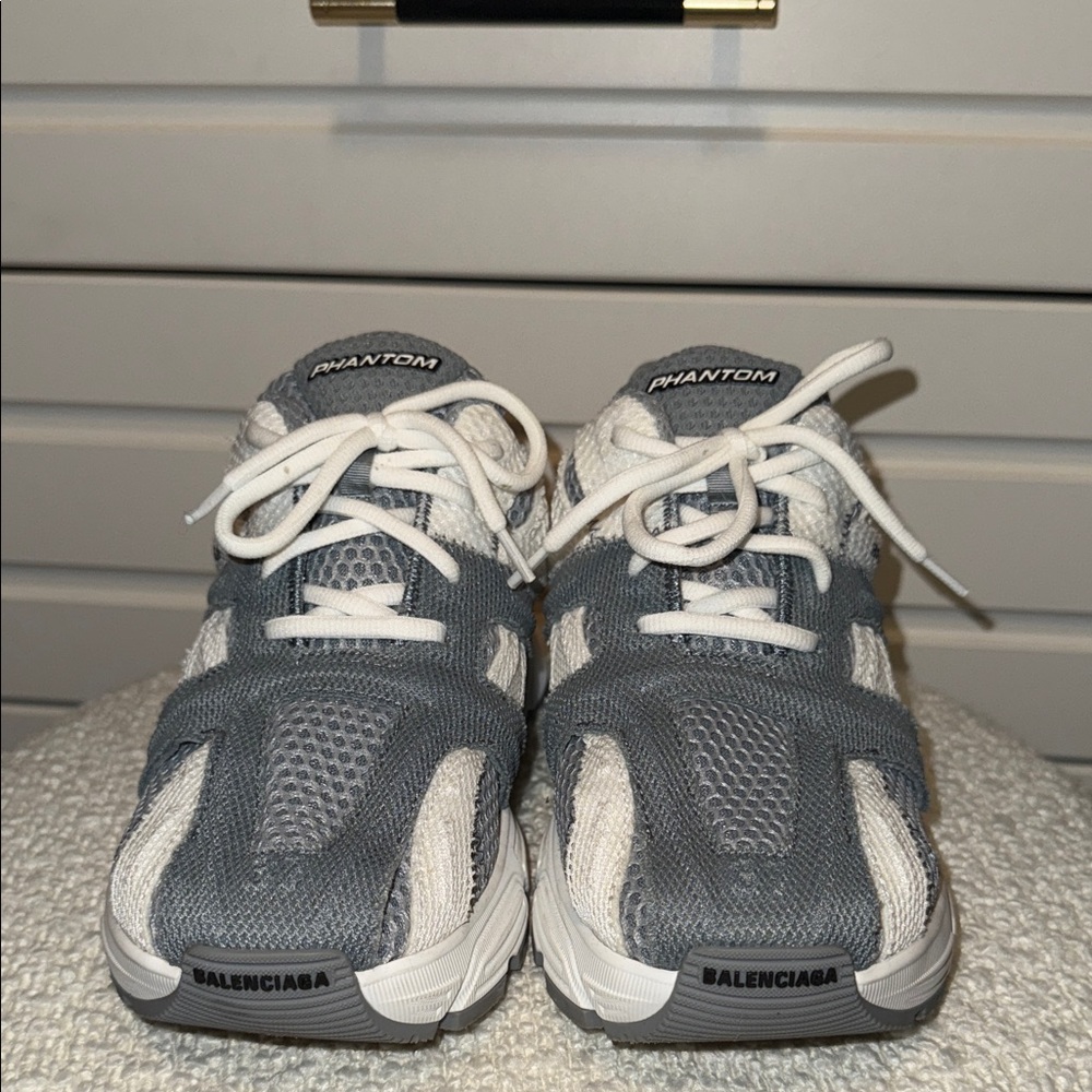 Balenciaga Phantom Gray and White Sneakers 7 worn once